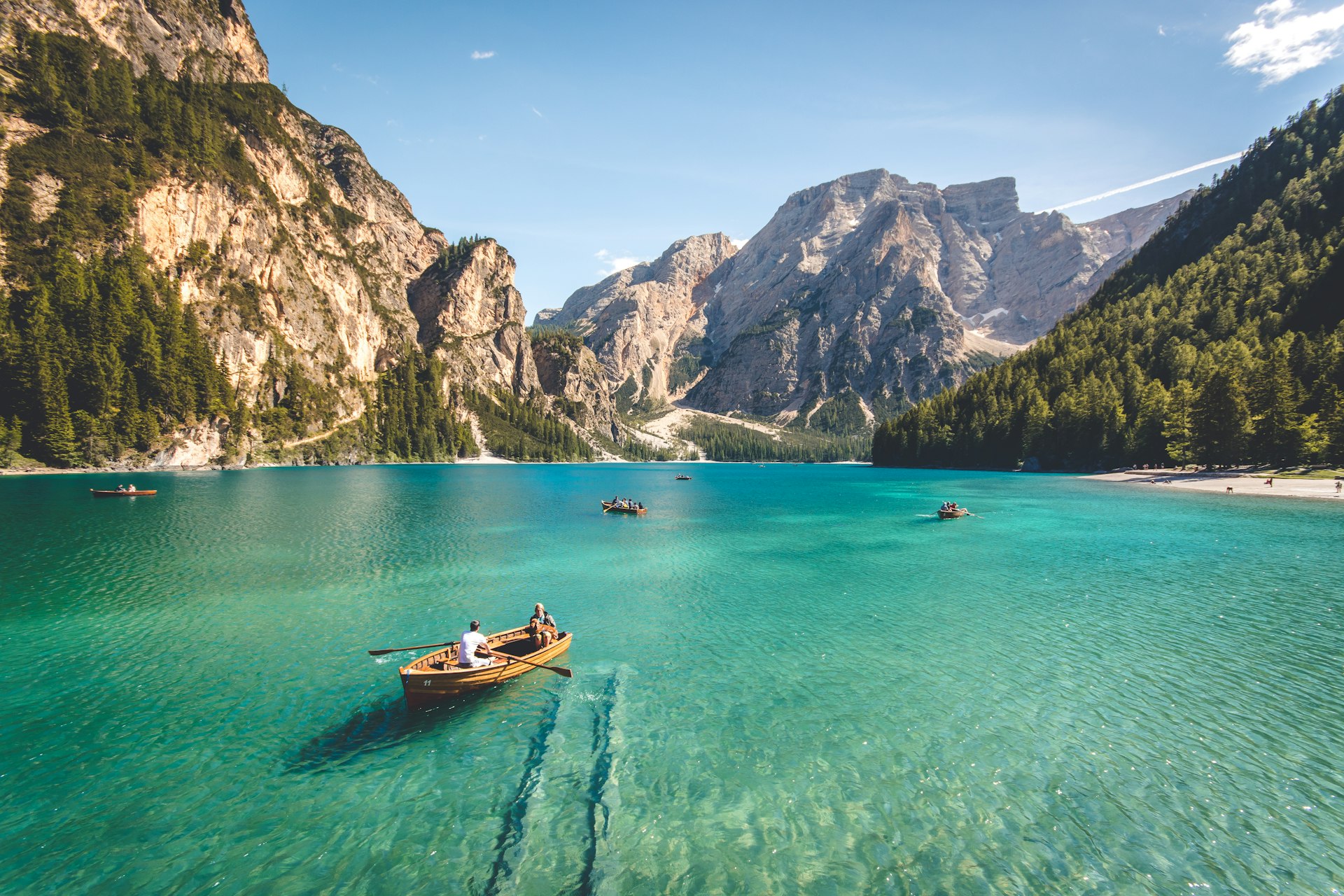 Lake and mountains